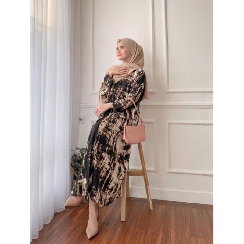 daster long lengan panjang LD 120 PB 130 bawah mata kaki, daster panjang viral kekinian, daster rayon busui terlaris ARBANI COLECTION-ORINA ( OLIMPIC )