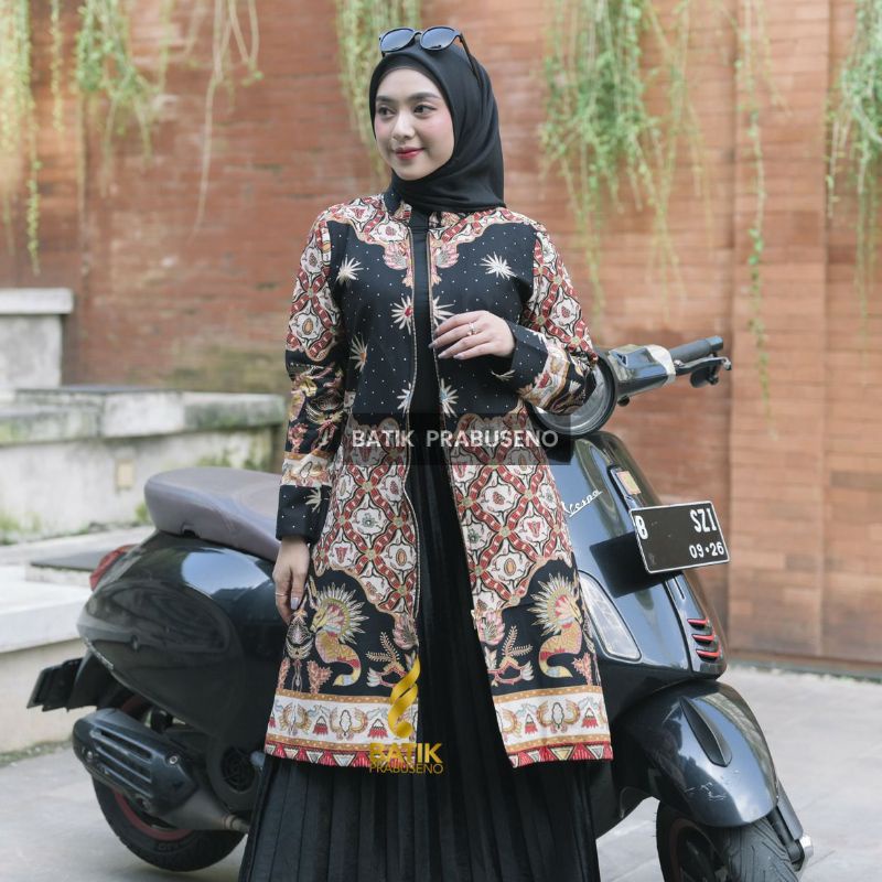 Tunik Motif Wigati baju atasan batik wanita formal premium untuk arisan PNS dan guru 2022