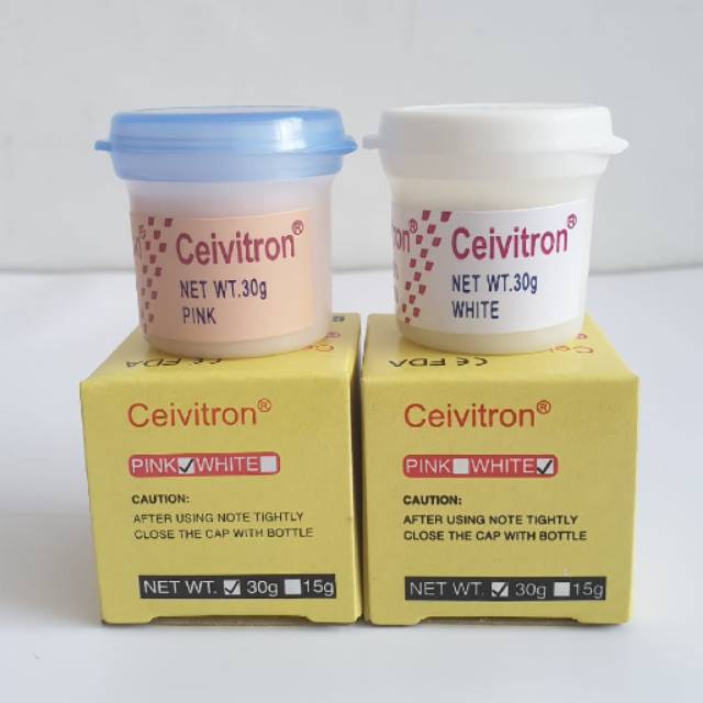 Jual Ceivitron Putih & Pink Caviton Bahan Tambalan Tumpatan Gigi