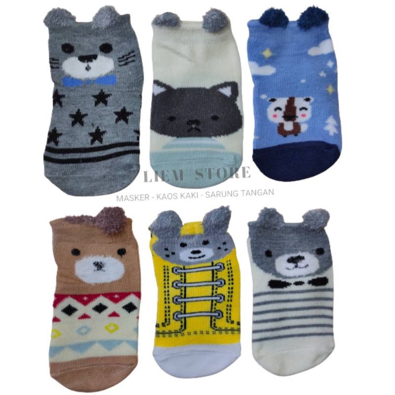 Kaos Kaki Bayi MOTIF ISI 3 PASANG / Kaos Kaki Bayi / Kaos Kaki Baby