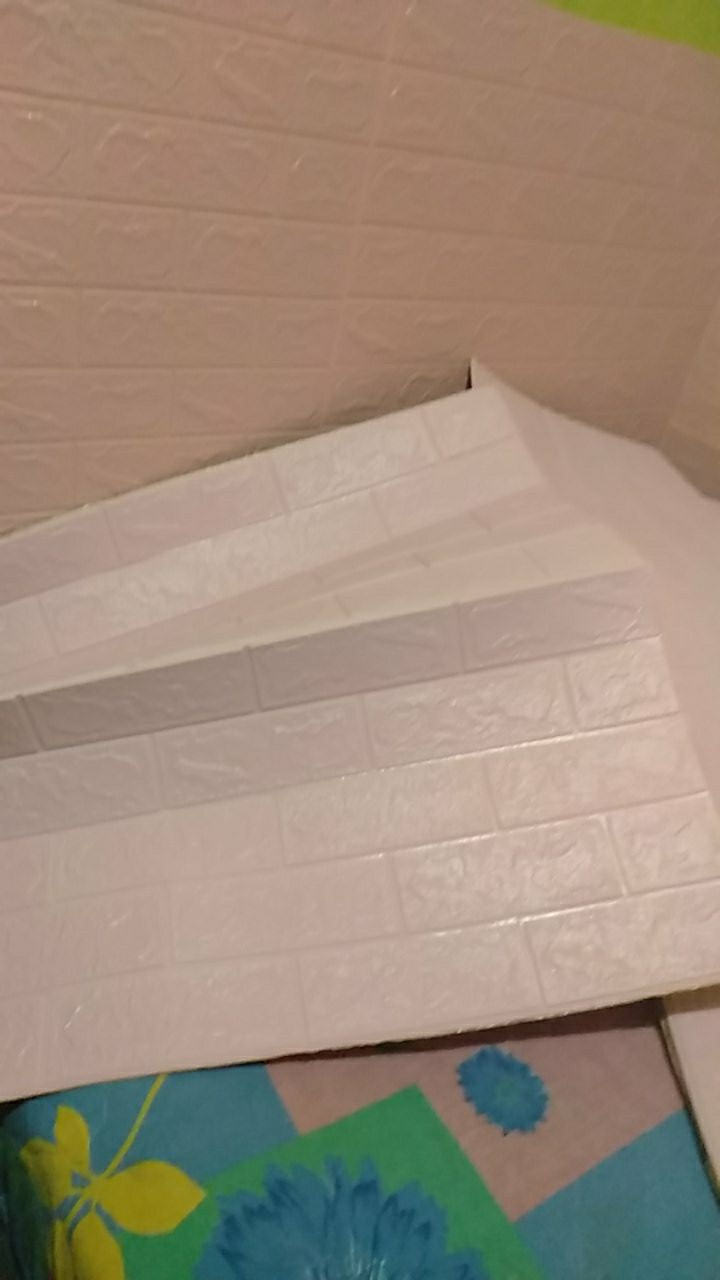 77 X 70cm Bukan Tipis 3d Wallpaper Foam Timbul Bata Brick Sticker White Brick