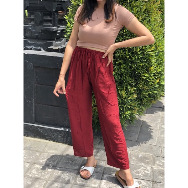 KULOT POLOS highwaist muat bb 55-80kg KULOT RAYON POLOS-4