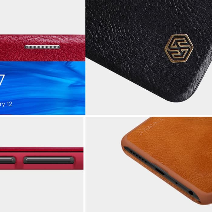 Flip Cover Xiaomi Redmi Note 5 Pro Nillkin Qin Leather Flip Hard Case Original