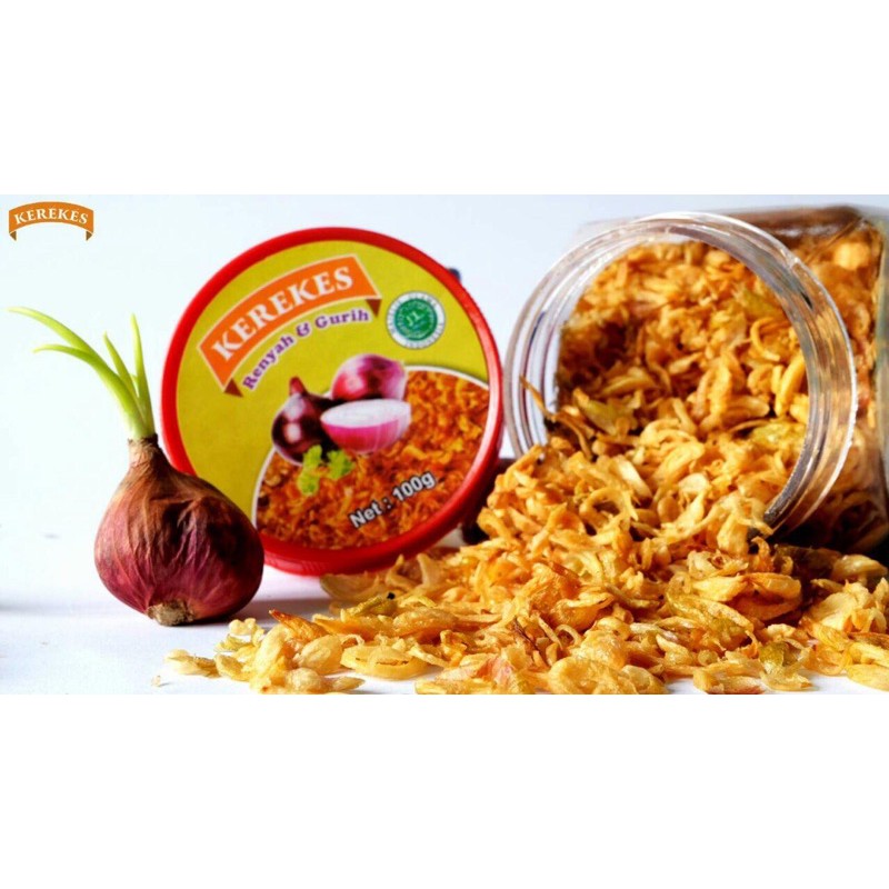 

KEREKES BAWANG GORENG / BAWANG MERAH ASLI TANPA TEPUNG / 80g