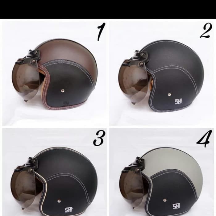 HELM BOGO KULIT DEWASA RETRO