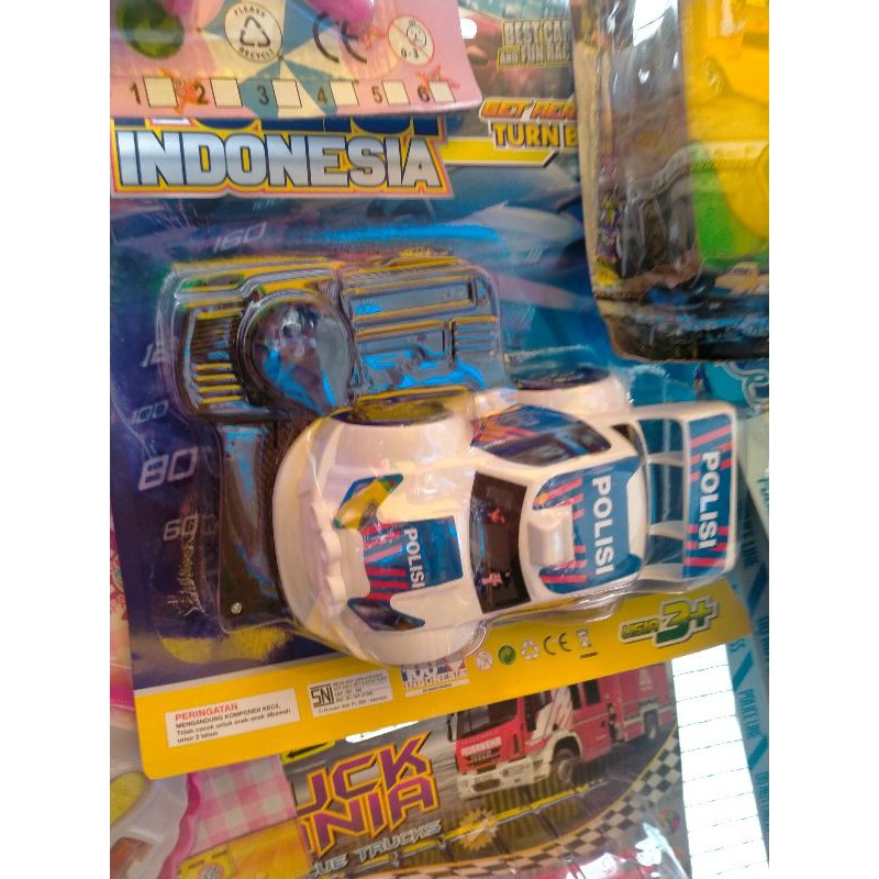 mainan mobil remot polisi