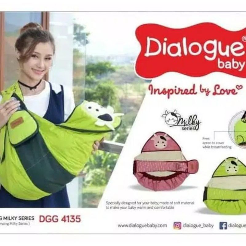 DIALOGUE BABY-gendongan dialogue baby samping milky series-gendongan