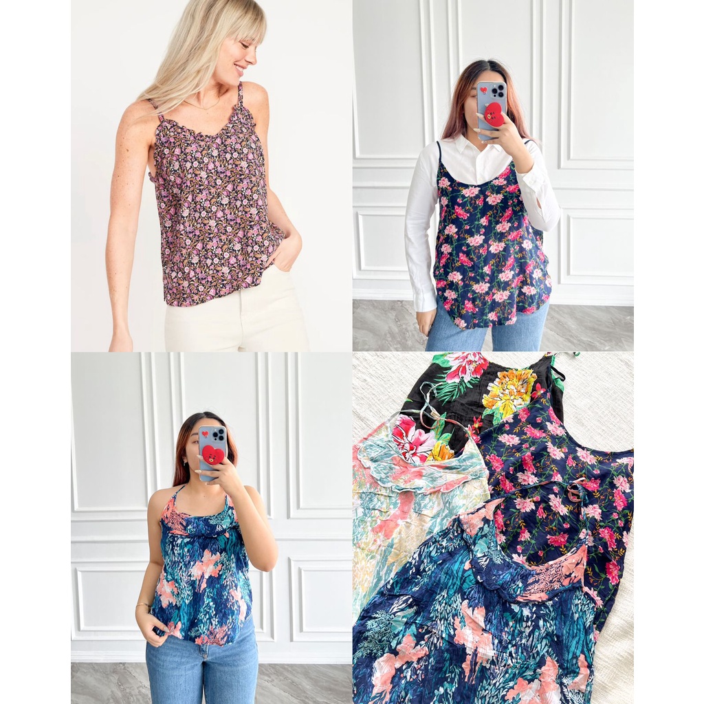 Oldnavy Rayon Floral Tanks