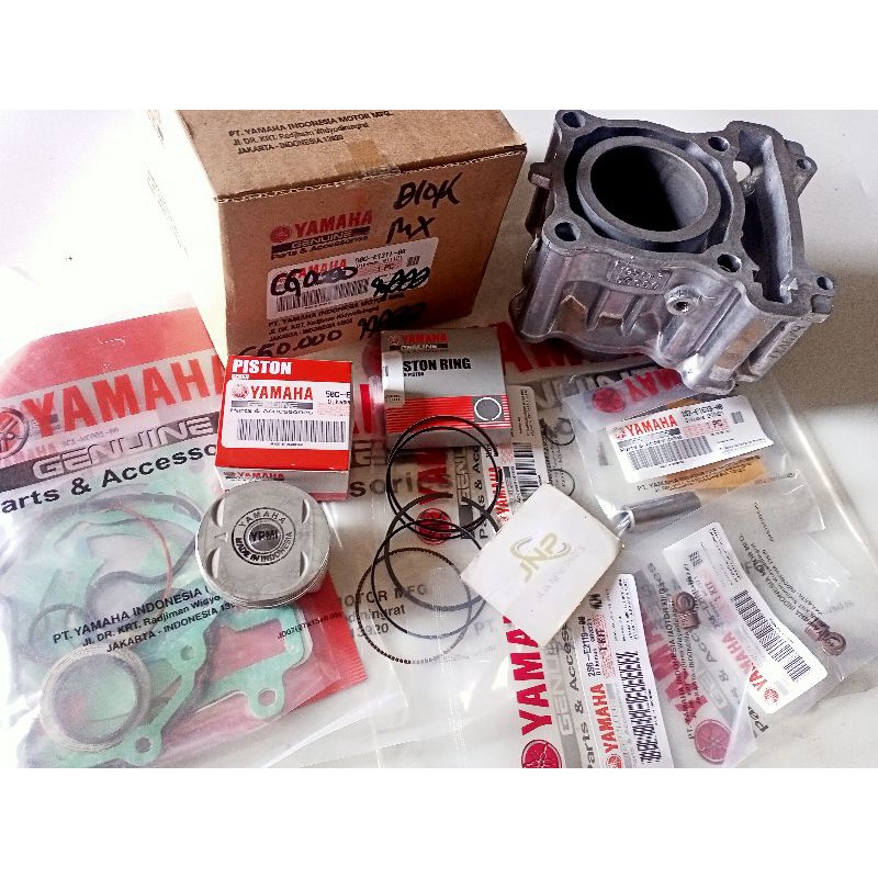 Blok Seher cylinder komplit ORIGINAL Yamaha Jupiter MX lama, Jupiter MX New