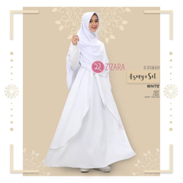 GAMIS PUTIH AZMYA-ZIZARA