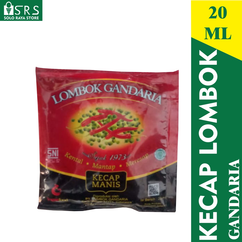 

KECAP MASAK / KECAP LOMBOK GANDARIA SACHET 20 ML