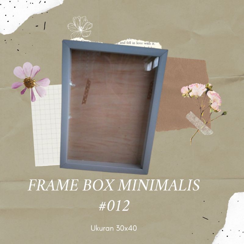 FRAME BOX 3D | FRAME MAHAR MINIMALIS | PIGURA MAHAR 3D