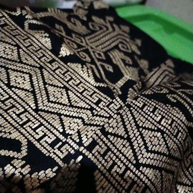 Gamis Batik Peplum Sogan