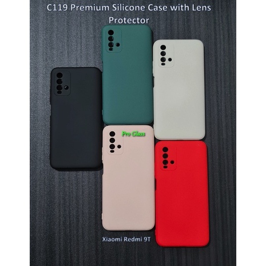 C119 Xiaomi Redmi 9A / 9T Matte Silicone Case + Lens Protection