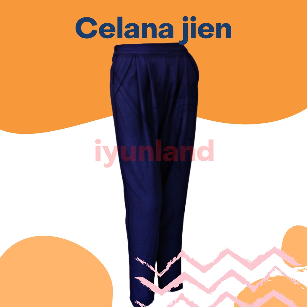 ossa waffle pants jien pants warna navy