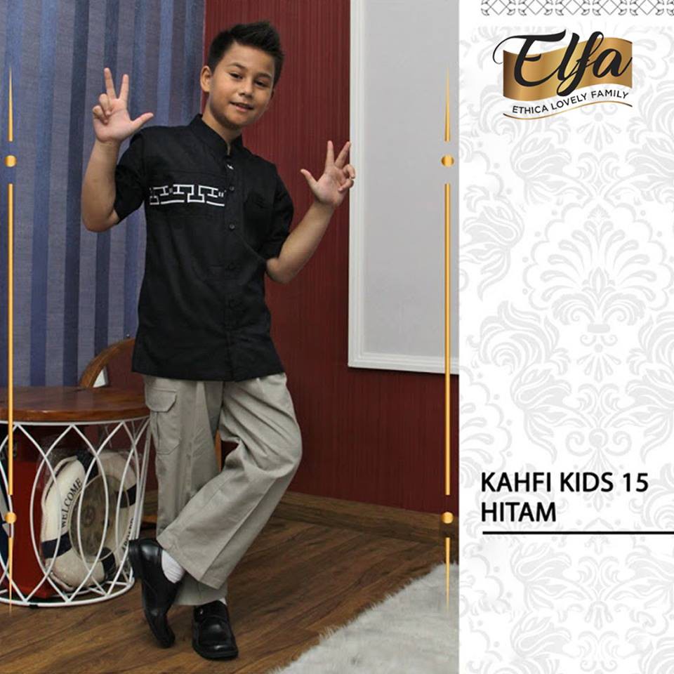 ETHICA KAHFI KIDS 15 HITAM/UNGU