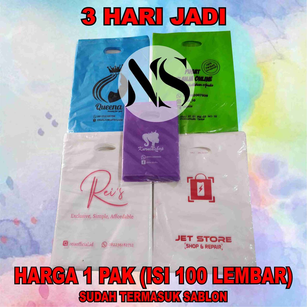 

PLASTIK PACKING OLSHOP SABLON 1 PAK (ISI 100 LEMBAR) UKURAN 25X35 CM
