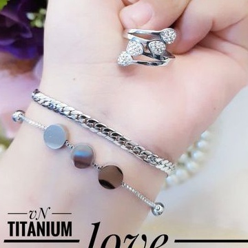 TiTanium set gelang cincin R419