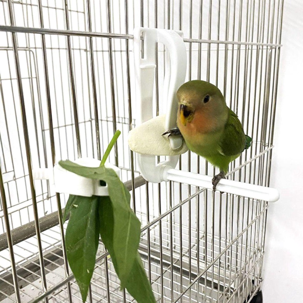 NICKOLAS1 Tempat Makanan Burung Cockatiel Conure Buah Plastik Pet Cage Aksesoris Nuri Feeder