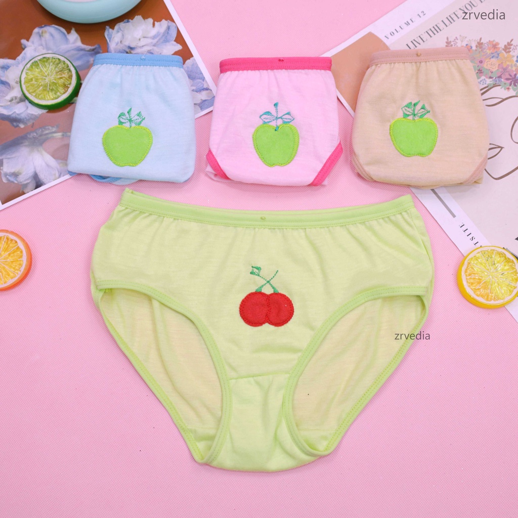 (ISI 3 PC) Celana Dalam uk 3-4 Tahun Anak Perempuan / Pakaian Dalam CD Balita Underwear Kids Cewek