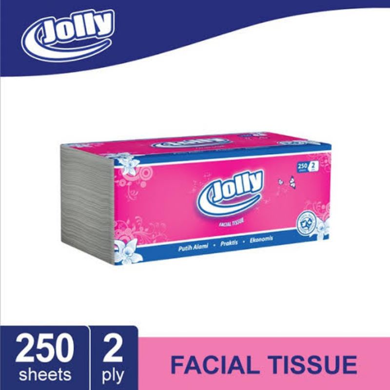 Tisu Jolly by Paseo 250 Sheets 2 ply tissu tissue wajah tokozifa25