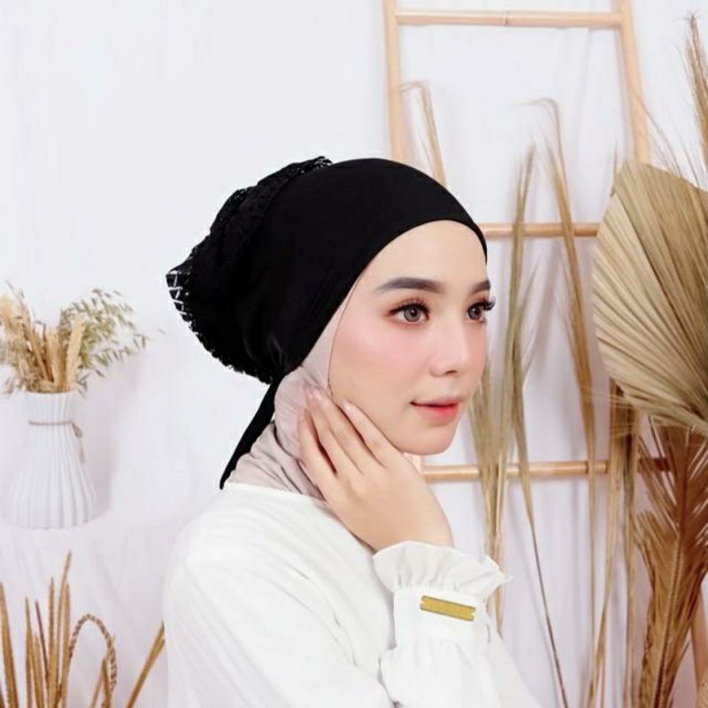 INNER CIPUT TURKI CEPOL KONDE HIJAB-Ciput Turki Hitam