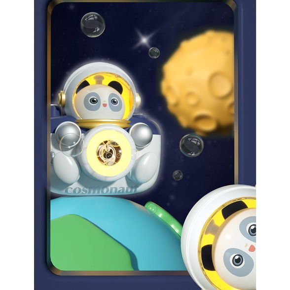 Bubble Camera Space Astronot Mainan Anak Pistol Busa Otomatis