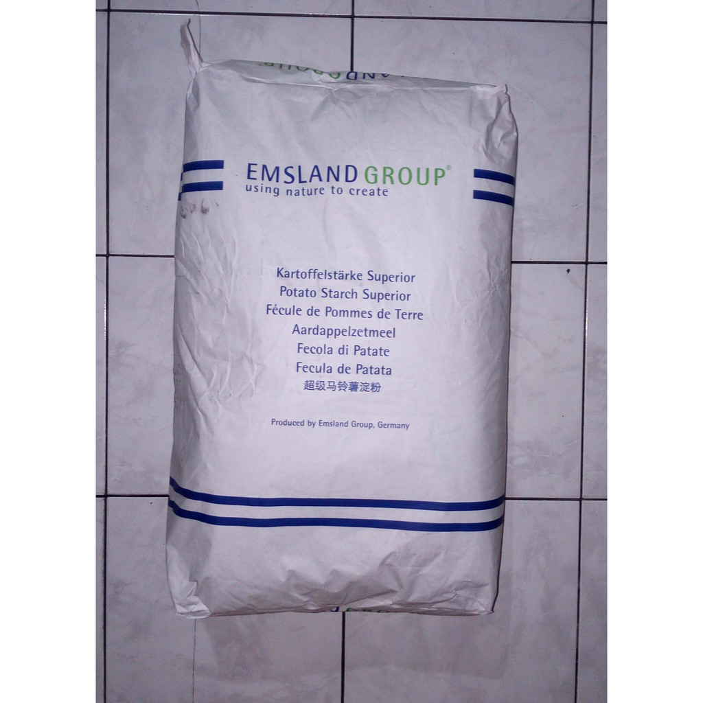 

Tepung Pati Kentang (Putih) Sang Fen Potato Starch Merek Emsland Dari Jerman 25 kg Khusus Ekspedisi INSTAN Gojek Grab