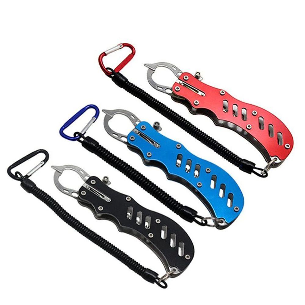 LANFY Stainless Steel Grip Plier Fishing Accessories Fish Lip Gripper Fishing Grip Portable Grabber Plier Fishing Pliers Clamp Tackle Accessory Multi-Purpose Fish Body Holder Gripper Tool/Multicolor