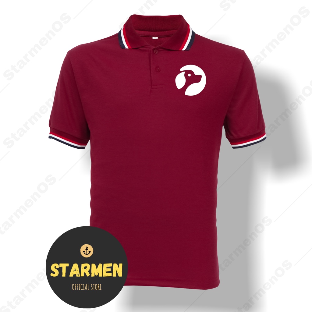 Kaos Polo Shirt Pria Kerah Logo DOG