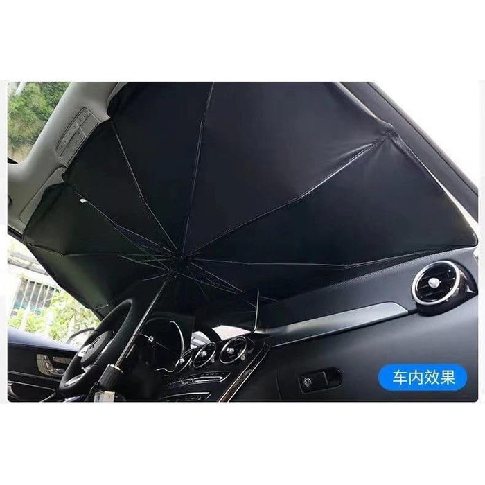 Payung Pelindung Anti Panas Sinar Uv Kaca Mobil Umbrella Sunshade Ke19