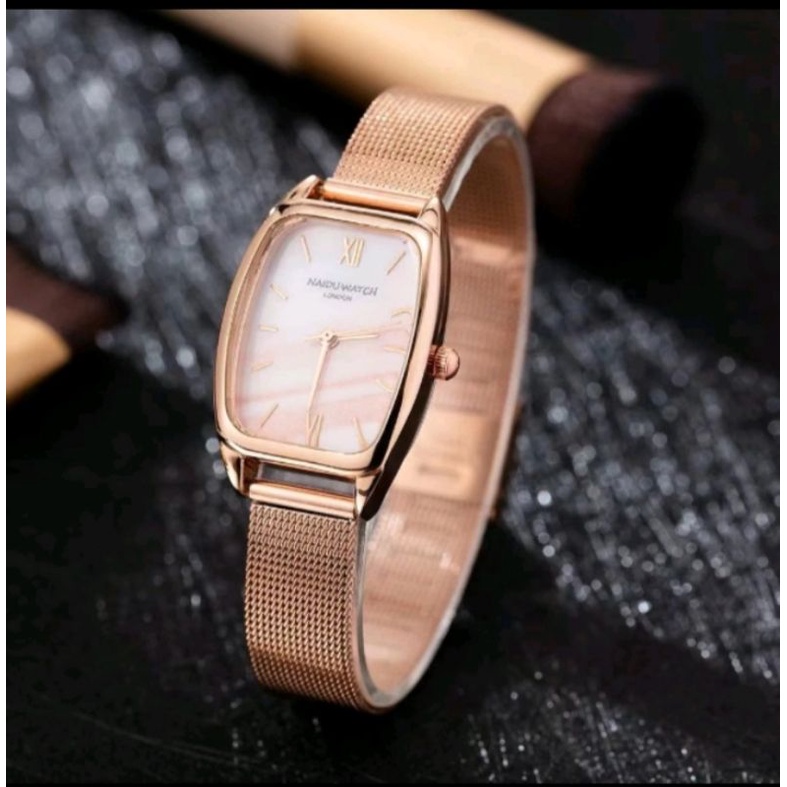 Jam Tangan Wanita Strap Rantai Pasir Analog Quartz (002SL)