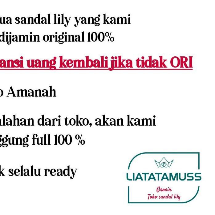 ☋ sandal Lily 1340 ORIGINAL- sandal jadul - sandal pria - sendal lily jadul - sandal selop ❋