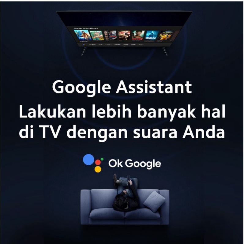 XIAOMI NEW TV A2 32 INCH SMART ANDROID 11.02 INCH ---Dolby Audio, handfree google Assistant Garansi Resmi Xiaomi Indonesia