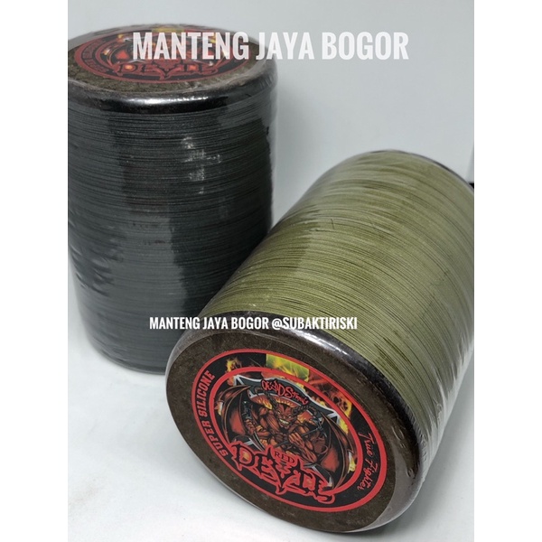 BISA NEGO Senar Gelasan Red Devil Matot Silver 0.24 Klos Kayu 6000yard