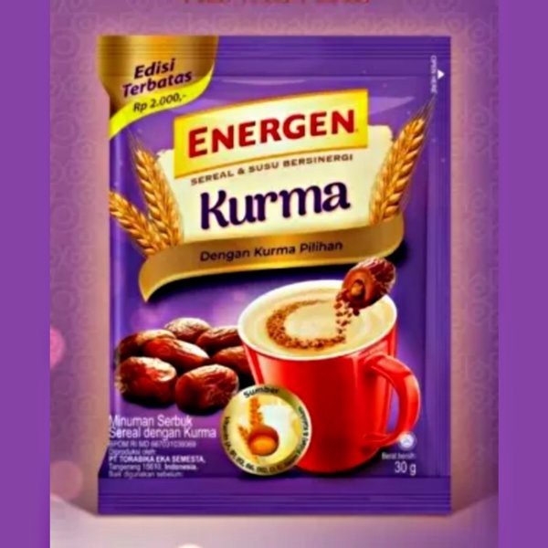 

ENERGEN KURMA HARGA SATU SACHET - COCO CELL