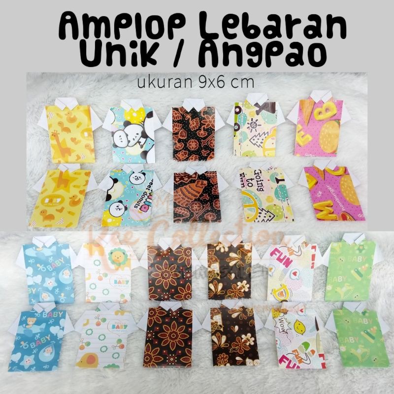 

Amplop Uang Lebaran/Angpao Unik Lucu Murah Viral Model Kemeja/Baju