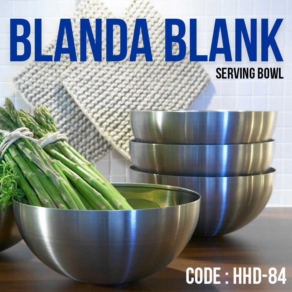 BLANDA BLANK KECIL STAINLESS STEEL MANGKOK SAJI 11 CM (HHD-84)