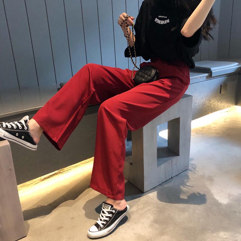 Celana Panjang Wanita High Waist Wide Leg Pants Casual Celana Panjang Wanita High Waist Wide Leg Pants Casual