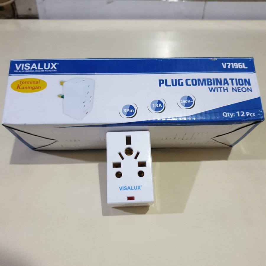 Steker Kombinasi Kaki 3 Visalux