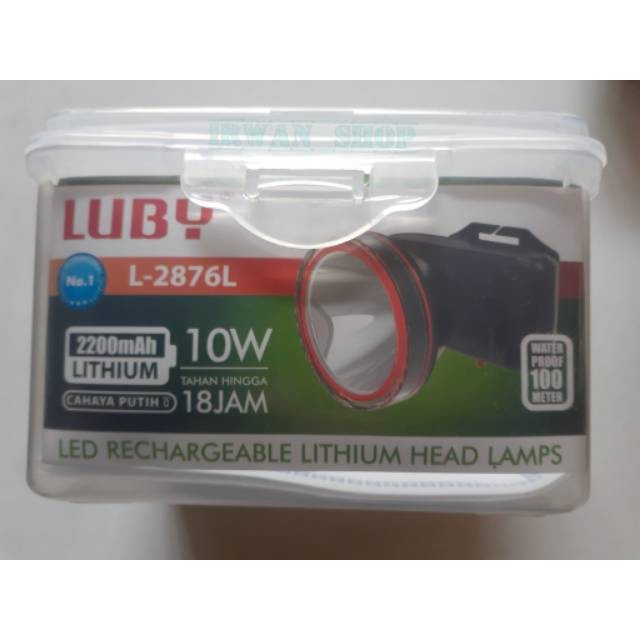 COD SENTER  KEPALA LED LUBY L-2876-HEADLAMP 10 WATT