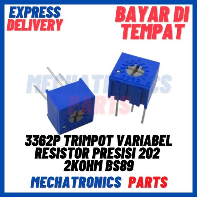 [PAS-9403] 3362P TRIMPOT VARIABEL RESISTOR PRESISI 202 2KOHM BS89