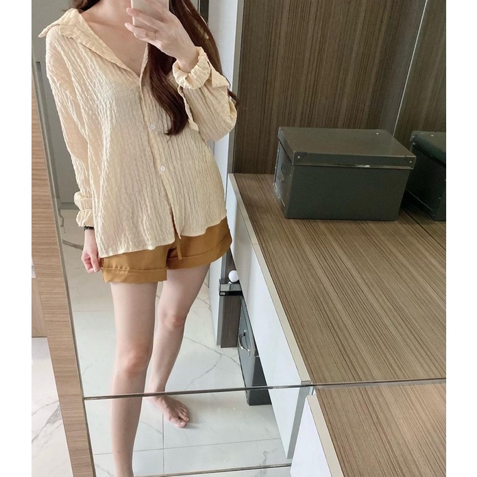 Set Mindy bahan bubble crinkle + katun silk ( import )