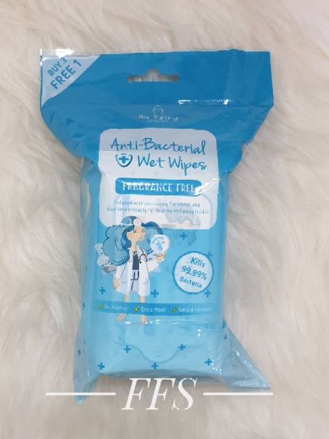 Au Fairy Anti Bacterial Fragrance Free Wet Wipes