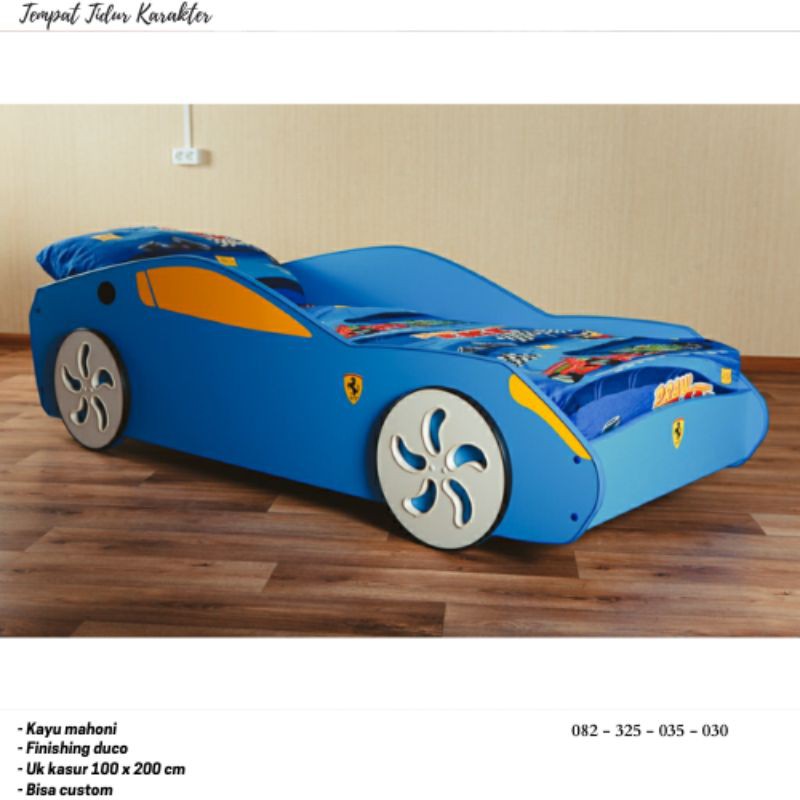 Tempat Tidur Anak Karakter Mobil, Ranjang Anak Model Mobil, Kasur Anak Karakter Mobil