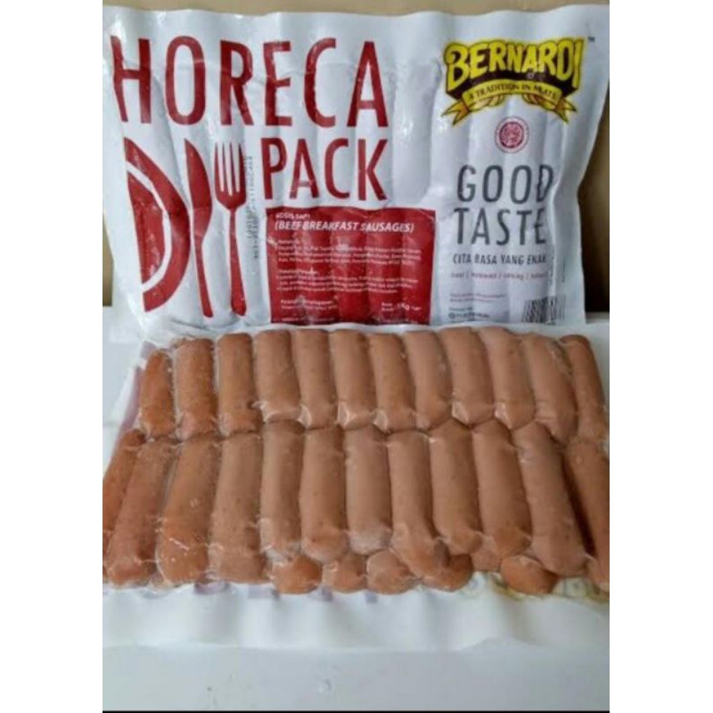 

Bernardi Sosis Sapi Horeca 1 kg isi 44 pcs