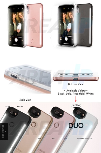 Lumee Selfie DUO LED Light Case for iPhone XS