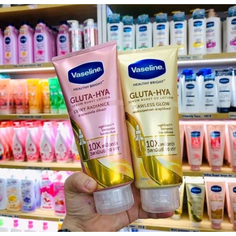 ORI THAILAND  🇹🇭 - VASELIN GLUTA HYA 330 ML SERUM BURST LOTION
