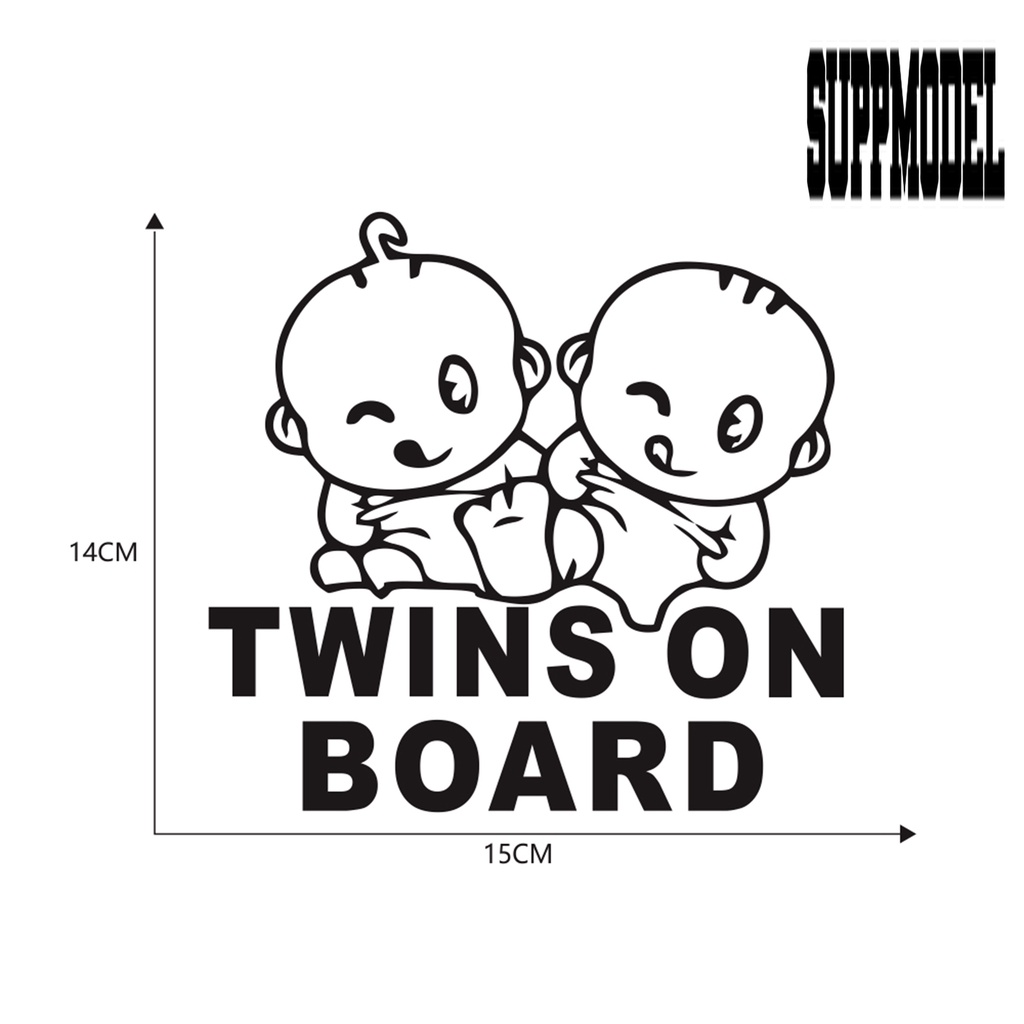 Stiker Motif BABY ON BOARD Warna Cerah Untuk Dekorasi Mobil