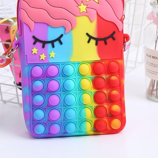 Tas Ransel Pop It Unicorn Anak-Anak Ukuran Besar (RANSEL) Fashion Bag Pop It Unicorn Bag